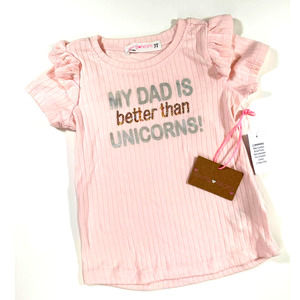 Young Hearts - Girl's Top, Pink 3T